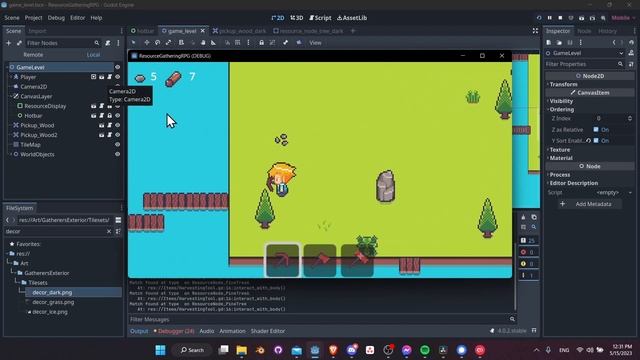FINAL Project Demo - Resource Gathering RPG in Godot 4 Tutorial смотреть онлайн