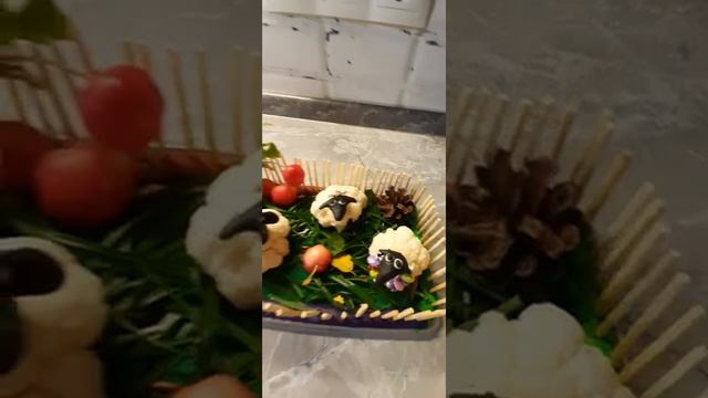Осенняя поделка из цветной капусты Барашки смотреть онлайн