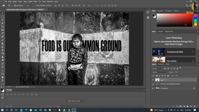 Writing Behind The Subjective Background/ Place Anything In Perspective Photoshop 20 / #Hilalions