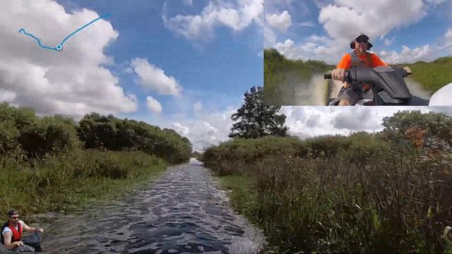 3 minutes of jet ski adrenaline rush - jungle jet ski ride on Jane Green Creek, Florida смотреть онлайн
