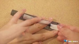 Как сделать пистолет из бумаги который стреляет. Смотреть мастер класс