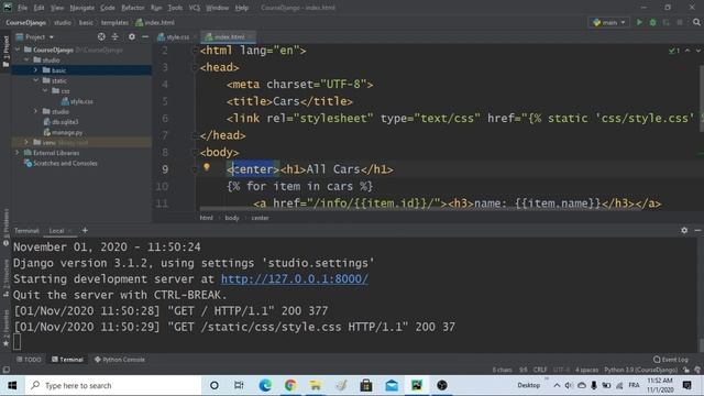 8 - Static Files in Django смотреть онлайн
