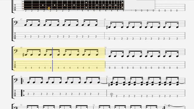 Blink 182 Anthem BASS GUITAR TABLATURE смотреть онлайн