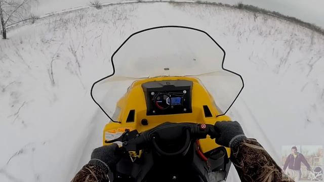 Снегоход Stels Viking S600. Обзор снегохода и разгон. смотреть онлайн