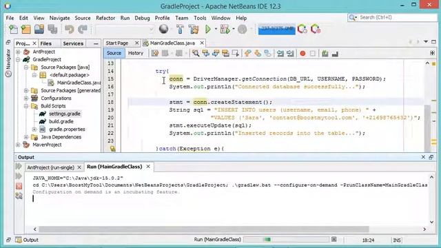 Netbeans 12.3: Add MySQL jar file to Java Project (Ant, Gradle and Maven) смотреть онлайн