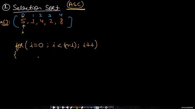 Selection sort algorithm смотреть онлайн