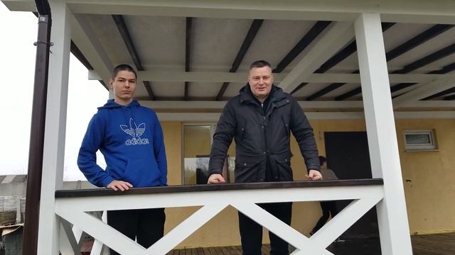 Відгук клієнта на дерев'яну каркасну веранду/терасу ПІД КЛЮЧ в Харківській області. смотреть онлайн