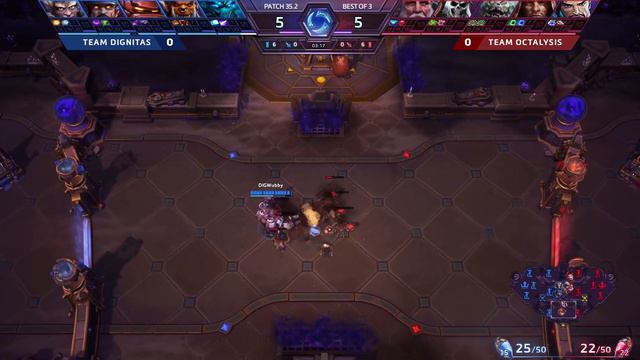 HGC 2018 Western Clash - Day 1 - Team Dignitas vs. Team Octalysis - Game 1 смотреть онлайн