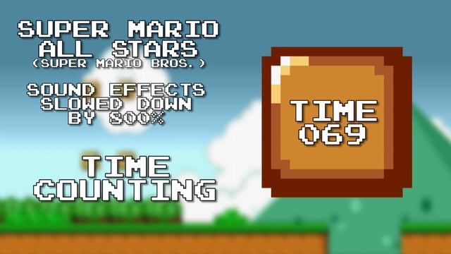 Super Mario All Stars (SMB1) Sounds - Slowed Down by 800% смотреть онлайн