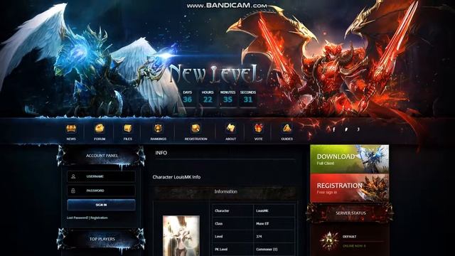 Mu Online New Level DMN CMS theme 1.1.8 смотреть онлайн