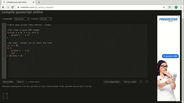 004 JavaScript loops смотреть онлайн