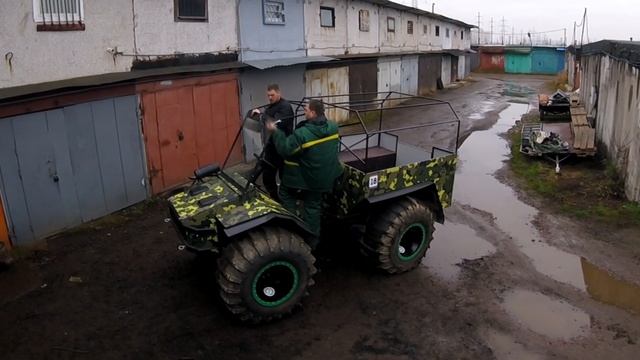 Установка быстросъёмного тента на вездеход БТХ. смотреть онлайн