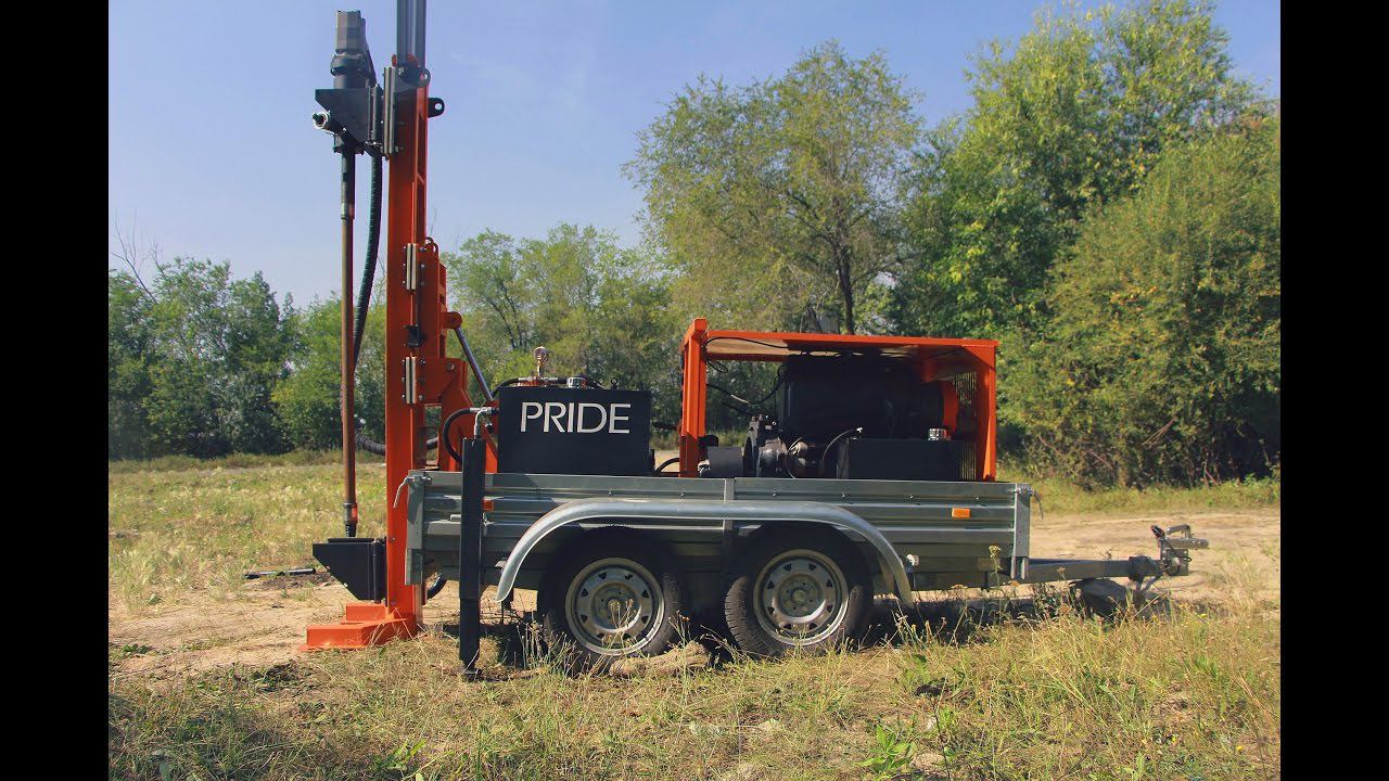 Малогабаритная буровая установка Trailer 60 от компании Прайд смотреть онлайн