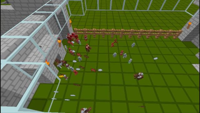 MineCraft - Clay Soldiers Mod Grey vs. Red BATTLE!!! смотреть онлайн