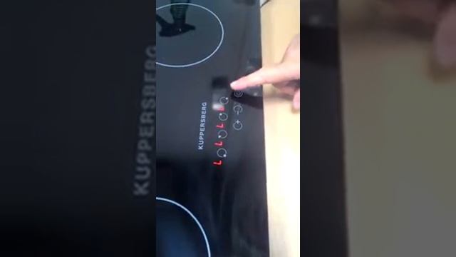 Варочная поверхность Kuppersberg FA6VS01 блокировка и разблокировка. смотреть онлайн