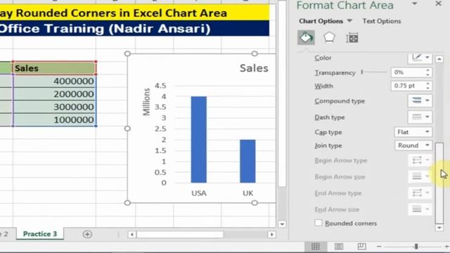 Excel Amazing Tricks to Make Rounded Corners in Excel Charts смотреть онлайн