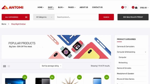 Antomi - Electronics eCommerce HTML Template | Themeforest Templates смотреть онлайн