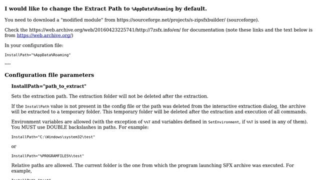 7zip - Create self-extracting Archive (sfx) with specified Extract path (3 Solutions!!) смотреть онлайн