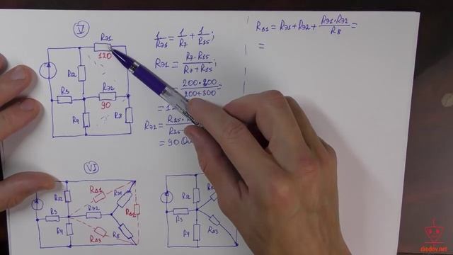 Урок 15. Расчет электрических цепей со звездой и треугольником сопротивлений. смотреть онлайн