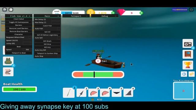 Fishing Simulator hack script смотреть онлайн