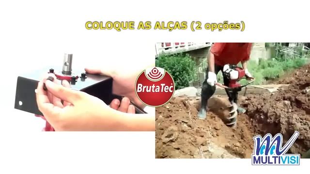 Perfurador de Solo Gasolina com broca 80 x 20 - BrutaTec смотреть онлайн
