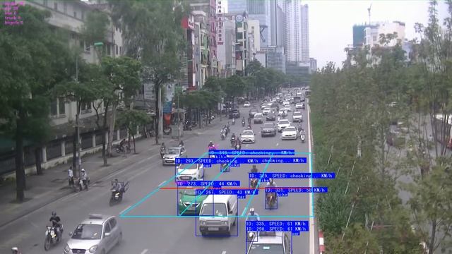 Detect vehicles speed with yolov4 and deep sort. смотреть онлайн