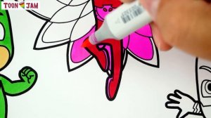 PJ Masks Owlette Gekko, Catboy Drawing and Coloring for Kids