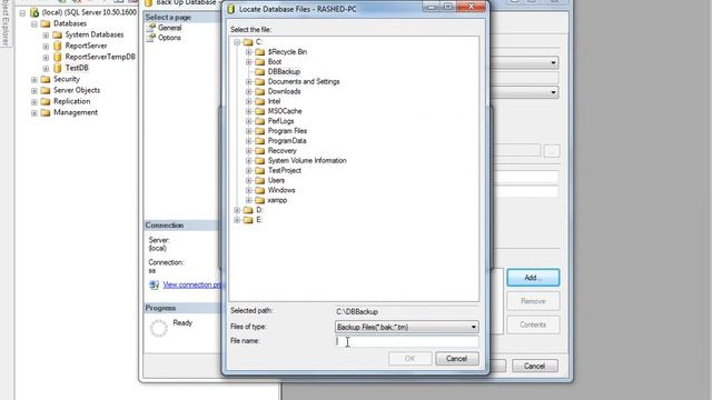 Backup a Database Using SQL Server Management Studio смотреть онлайн