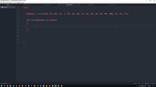 PHP Baby Steps 5A (Arreglos Recorrido usando FOREACH) смотреть онлайн