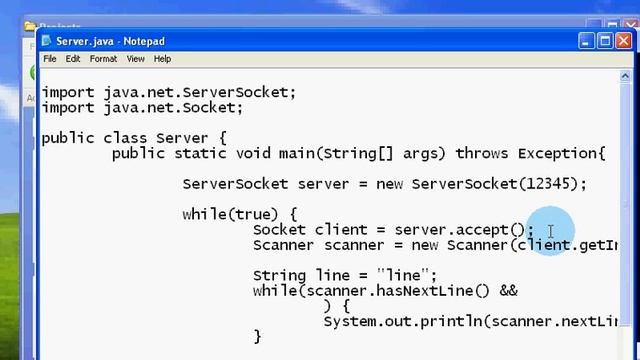 Writting Simple Server Using ServerSocket смотреть онлайн