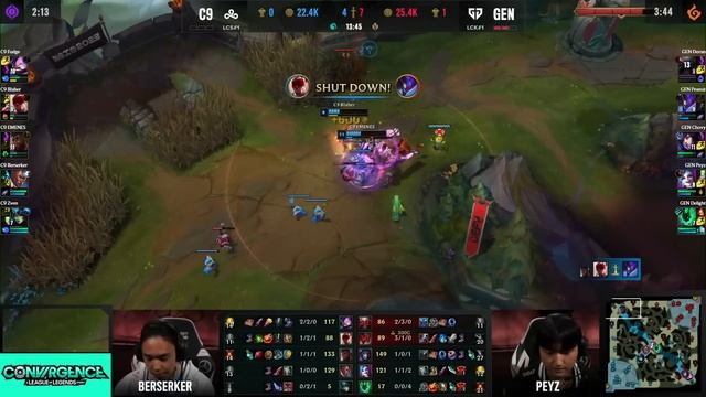 GEN vs C9 - Game 3 | Round 2 LoL MSI 2023 Main Stage | Gen.G vs Cloud 9 G3 full game смотреть онлайн