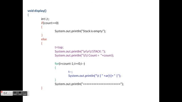 Tutorial for stack operations using Java смотреть онлайн
