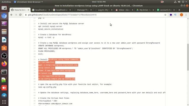 How to installation wordpress Setup using LAMP Stack on Ubuntu. смотреть онлайн