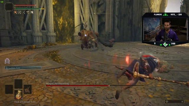 Level 1 Wretch vs Morgott, the Omen King , Melee/No Summons - Elden Ring смотреть онлайн