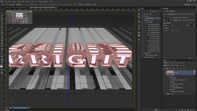 High Impact Glowing 3D Text In Photoshop CS6 Extended