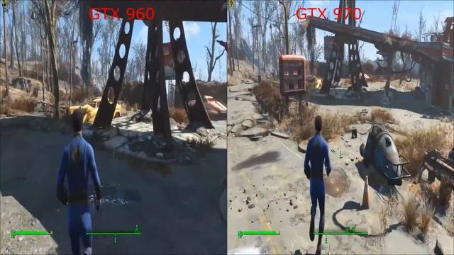 Fallout 4 GTX 960 vs GTX 970 Ultra Settings FPS Test смотреть онлайн