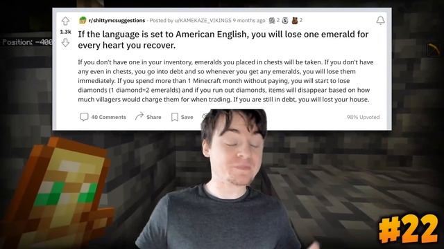 "Laughing Obsidian" & The WORST Minecraft Suggestions Of 2021 смотреть онлайн