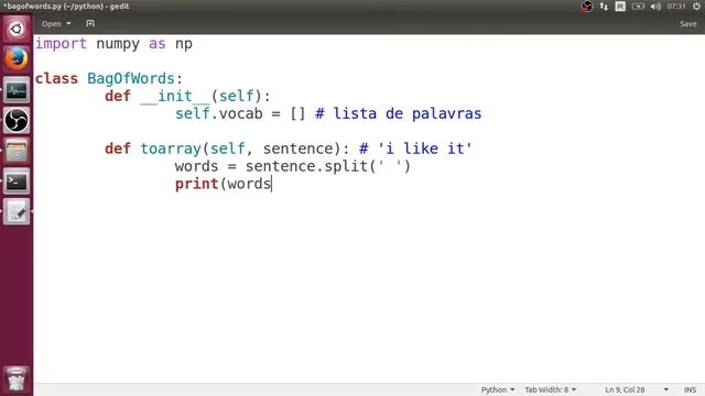 TUTORIAL DE BAG OF WORDS COM PYTHON PROCESSAMENTO DE TEXT смотреть онлайн