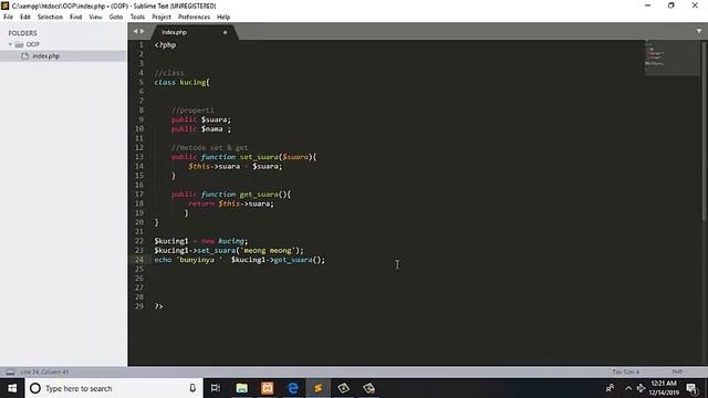 Oop Php - Set dan Get смотреть онлайн
