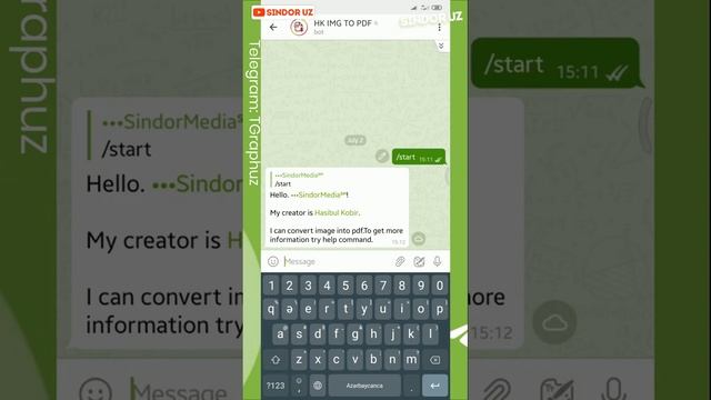 Rasmni PDF qilish Telegram bot orqali 1 Daqiqada | Botlarda ishlash | SindorUz смотреть онлайн
