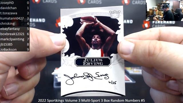 5/28/2023 2022 Sportkings Volume 3 Multi-Sport 3 Box Random Numbers #5 смотреть онлайн
