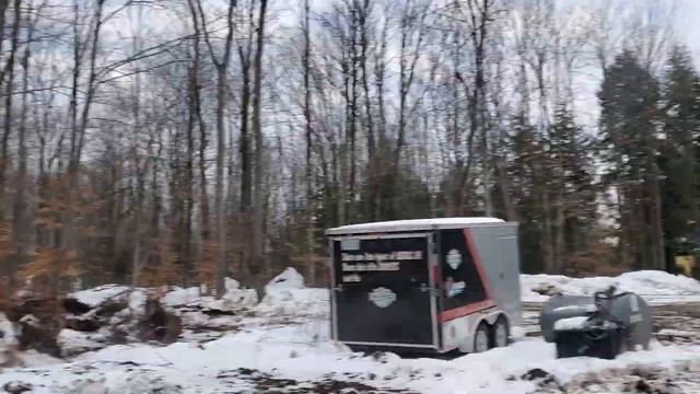 Timber Pro 735 b leveling cab tracked feller buncher cutting nice ADX hard wood in Cold Brook , NY смотреть онлайн