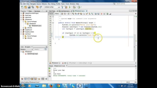 Java Tutorial 004 - IF ELSEIF ELSE, Comparison Operators смотреть онлайн
