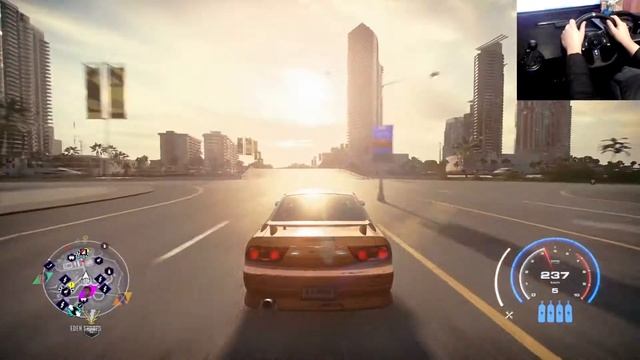 720 HP NISSAN 180SX TYPE X 96 Need For Speed Heat Gameplay Logitech g920 смотреть онлайн