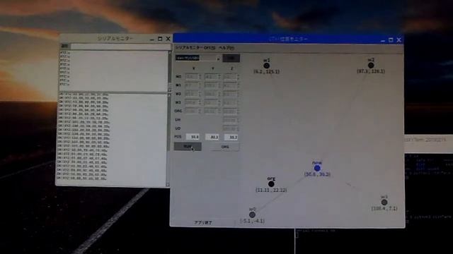 Python XY座標動作モニタープログラム on Raspberry Pi Zero смотреть онлайн