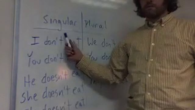 Lesson 7 - Present Tense negative using the verb "do" смотреть онлайн