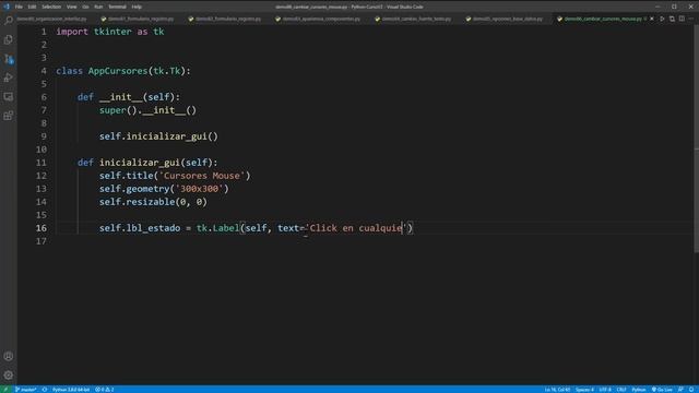 Python Curso V2: 798 1/2 Cambiar los Cursores del Puntero del Mouse en una GUI de Tkinter смотреть онлайн