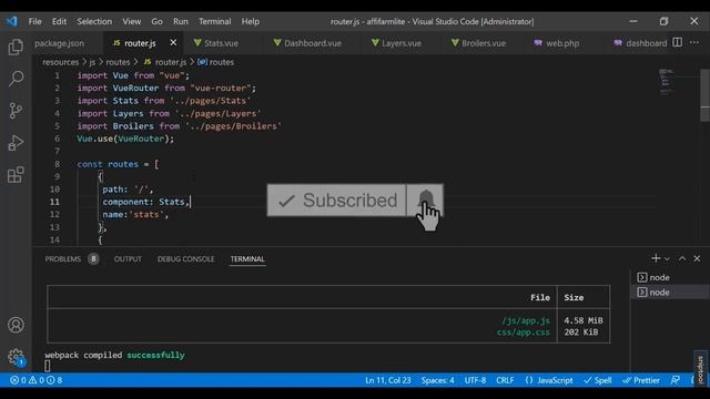 13_Laravel 9 Vue Js_Mini Poultry Farm System Project_Creating default welcome page смотреть онлайн