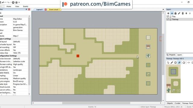Construct 2/3 - Tutorial 013 - Tilemap Part 03 [Collision Polygon] смотреть онлайн