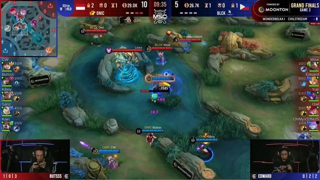 РУ | ГРАНД-ФИНАЛ MSC 2023 | BLCK Vs ONIC | ИГРА 3